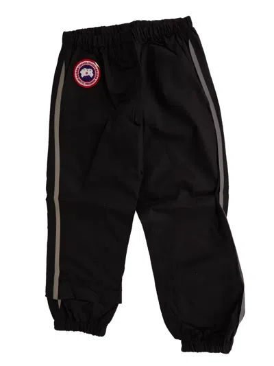 Canada Goose Patch-logo Stripe-detail Track Pants In Black
