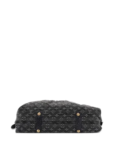 Pre-owned Louis Vuitton Neo Cabby Handbag Denim Gm Satchel In Black