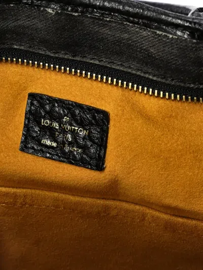 Pre-owned Louis Vuitton Neo Cabby Handbag Denim Gm Satchel In Black