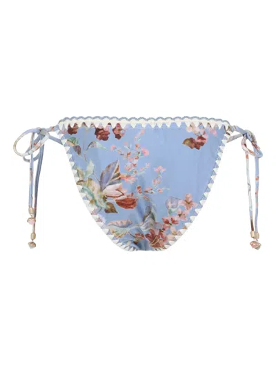 Zimmermann Awaken Bikini Bottoms In Blue