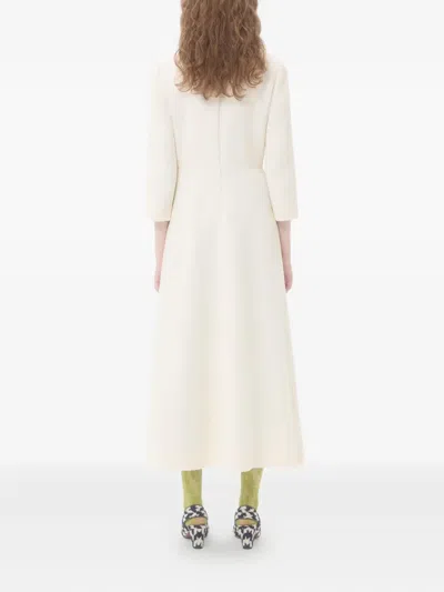 Valentino Vlogo Midi Dress In Neutral