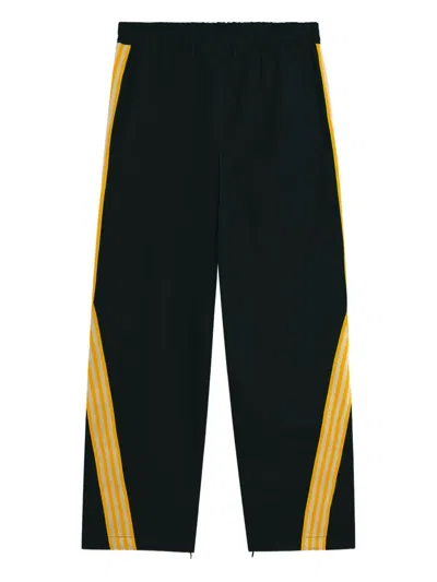 Barrow Stripe-detail Trousers In Black