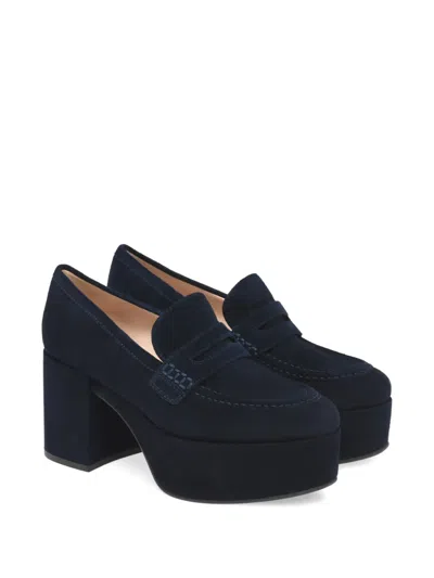 Gianvito Rossi Jenna Platform Loafers In Black
