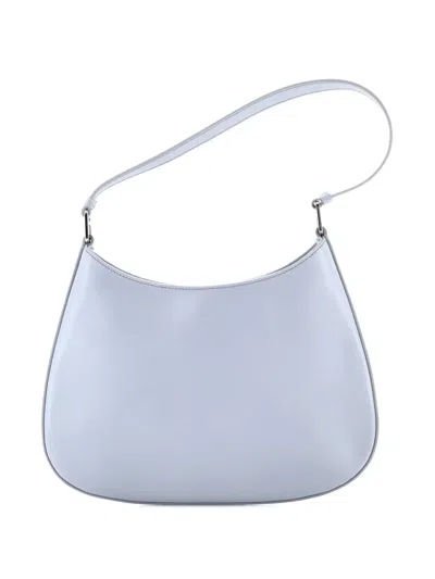 Pre-owned Prada Cleo Shoulder Bag Spazzolato Leather Medium Hobo Bag In Gray