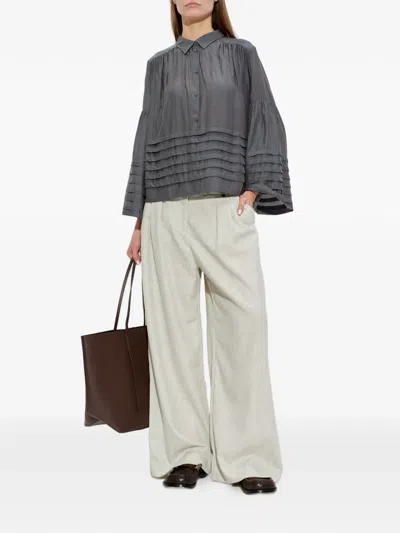 Munthe Rosalin Blouse In Gray