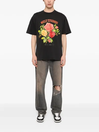 Melt Floral-printed T-shirt In Multi