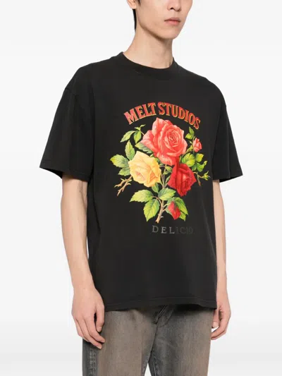 Melt Floral-printed T-shirt In Multi