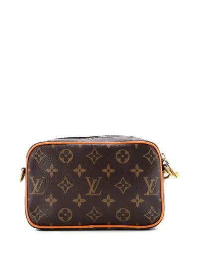 Pre-owned Louis Vuitton Trocadero Wearable Wallet Monogram Canvas And Leather Crossbody Bag In Brown