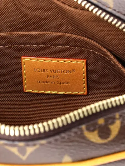 Pre-owned Louis Vuitton Trocadero Wearable Wallet Monogram Canvas And Leather Crossbody Bag In Brown