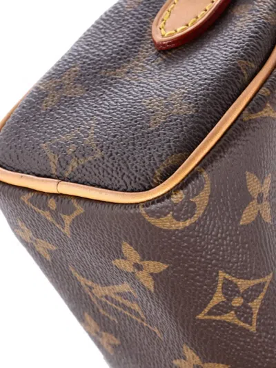 Pre-owned Louis Vuitton Speedy Bandouliere Nm Bag Monogram Canvas Nano Crossbody Bag In Brown