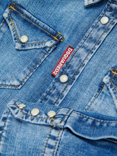 Dsquared2 Shirt Kids In Blue