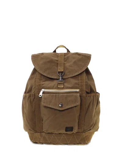 Porter-yoshida & Co Flap-pocket Backpack In Purple