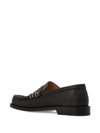 Jw Anderson Penny-slot Loafers In Brown