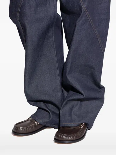 Jw Anderson Penny-slot Loafers In Brown