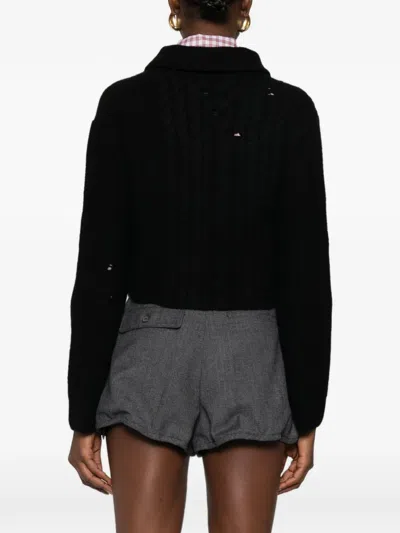 Enfants Riches Deprimes Long-sleeved Knitted Cardigan In Black