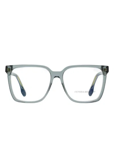 Victoria Beckham Square-frame Glasses In Gray