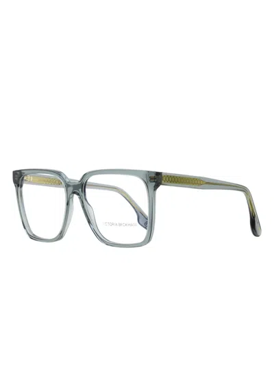 Victoria Beckham Square-frame Glasses In Gray