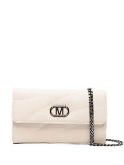Marc Ellis Glow Logo-detail Clutch In Pink