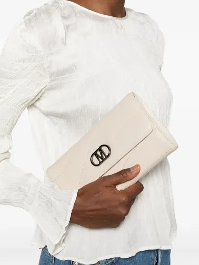 Marc Ellis Glow Logo-detail Clutch In Pink