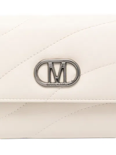 Marc Ellis Glow Logo-detail Clutch In Pink