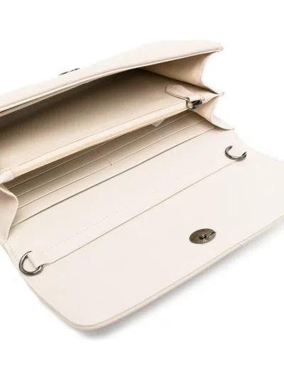 Marc Ellis Glow Logo-detail Clutch In Pink