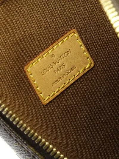 Pre-owned Louis Vuitton Pochette Gange Monogram Canvas Belt Bag In Brown