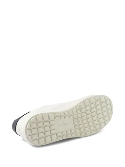Ferragamo Perforated Heel Sneaker In Multi