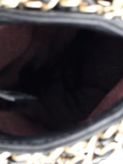 Pre-owned Chanel Tech Me Out With Chain Lambskin Clutch Bag In Black