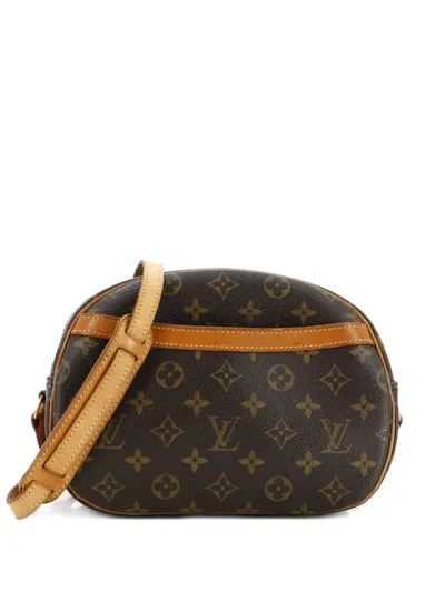 Pre-owned Louis Vuitton Blois Handbag Monogram Canvas Crossbody Bag In Brown