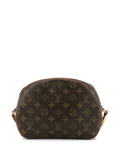 Pre-owned Louis Vuitton Blois Handbag Monogram Canvas Crossbody Bag In Brown