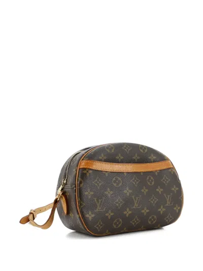 Pre-owned Louis Vuitton Blois Handbag Monogram Canvas Crossbody Bag In Brown