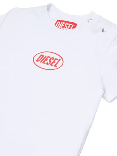 Diesel Logo-print T-shirt In White