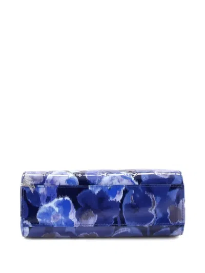 Pre-owned Louis Vuitton Catalina Handbag Limited Edition Monogram Vernis Ikat Bb Tote Bag In Blue