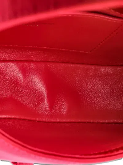 Pre-owned Saint Laurent Le 5 A 7 Satin Mini Hobo Bag In Pink