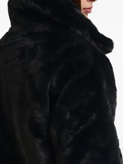 Save The Duck Faux-fur Jacket In Black