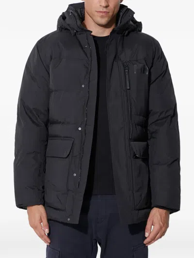 Helly Hansen Hooded Zipped Padded Jacket In Black