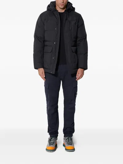 Helly Hansen Hooded Zipped Padded Jacket In Black