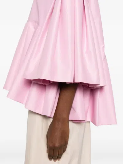 Parlor Flounce-hem Jacket In Pink