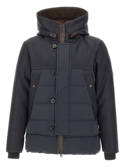 Peuterey Niall Hooded Padded Jacket In Blue