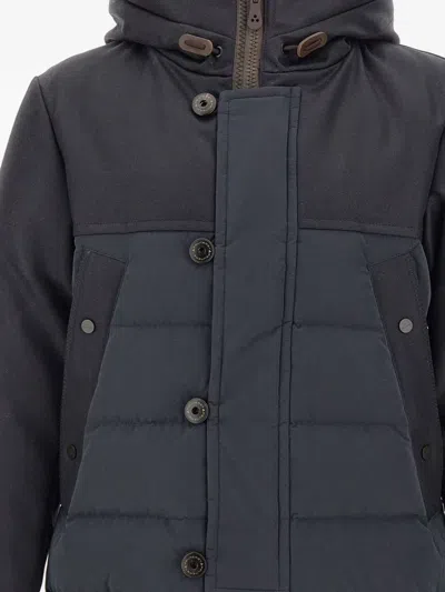 Peuterey Niall Hooded Padded Jacket In Blue