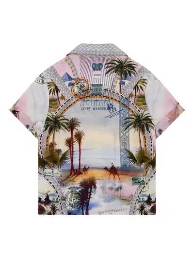 Camilla Graphic-print Modal Shirt In Multi