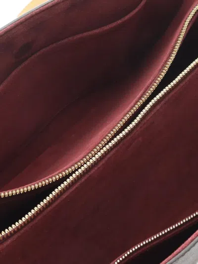 Pre-owned Louis Vuitton 2019 Monogram Soufflot Mm Satchel In Brown