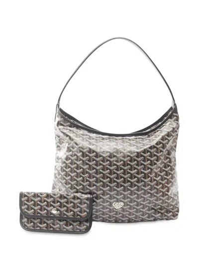 Pre-owned Goyard 2010-2025 Ine Boheme Hobo Shoulder Bag In Black