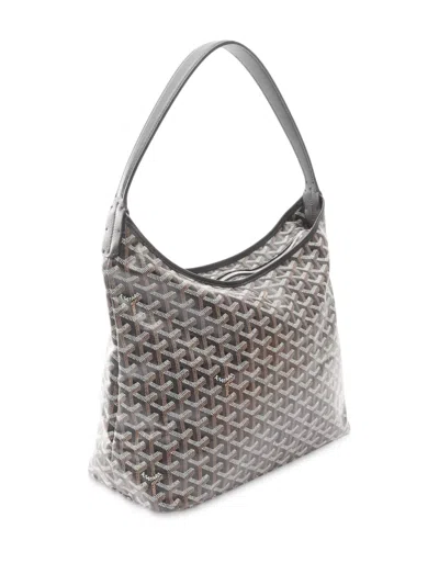 Pre-owned Goyard 2010-2025 Ine Boheme Hobo Shoulder Bag In Black