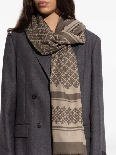 By Malene Birger Julee Patterned Scarf In Brown