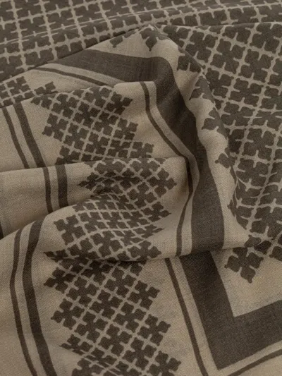 By Malene Birger Julee Patterned Scarf In Brown