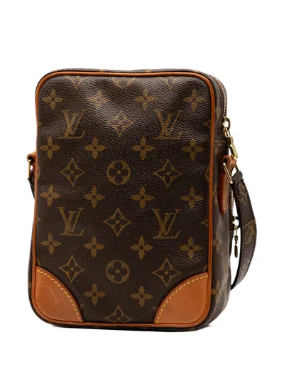 Pre-owned Louis Vuitton 2001 Monogram Amazone Crossbody Bag In Brown