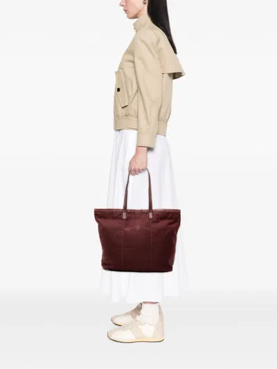 Pre-owned Prada 2000-2025 Tessuto Canapa Logo Tote Bag In Red