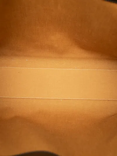 Pre-owned Celine 2021 Medium Triomphe Coated Canvas Cabas Horizontal Tote Bag In Brown