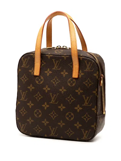 Pre-owned Louis Vuitton 2003 Monogram Spontini Satchel In Brown